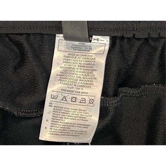 Adidas Essentials Warm Up Tapered Jogger Pants SMALL Triple Stripes Tricot - Picture 9 of 11